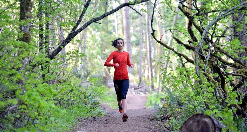 Ruth jogging